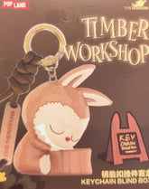 Popland Labubu Timber Workshop Keychain Blind Box