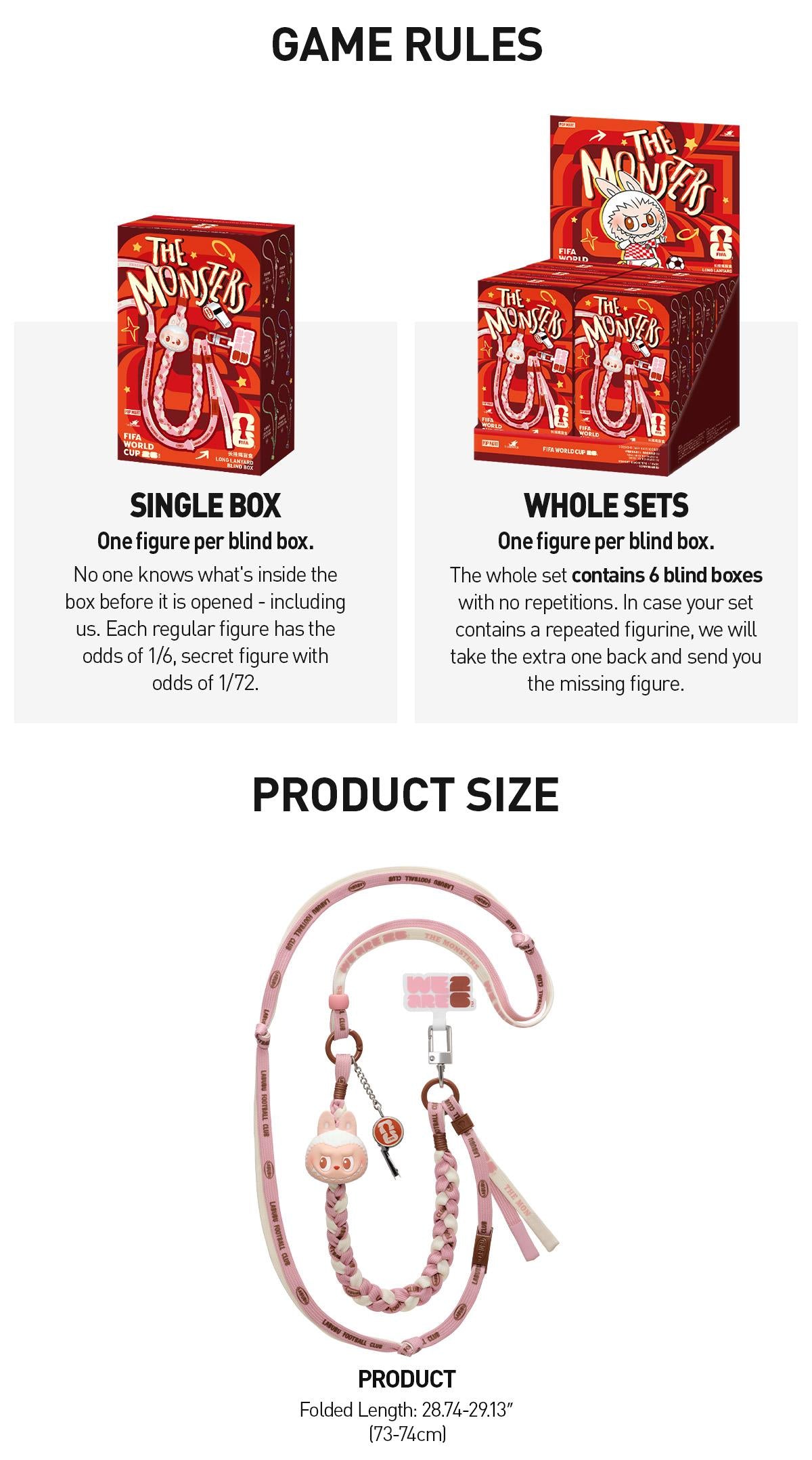THE MONSTERS x FIFA SERIES-Long Lanyard Blind Box