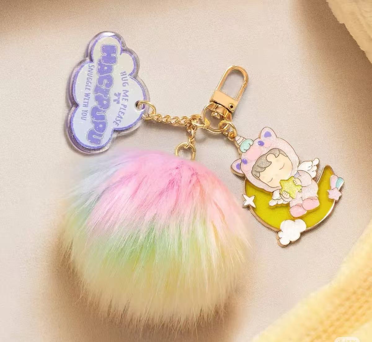 Pop Mart HACIPUPU Snuggle With You Plush Ball Keychain-Preorder