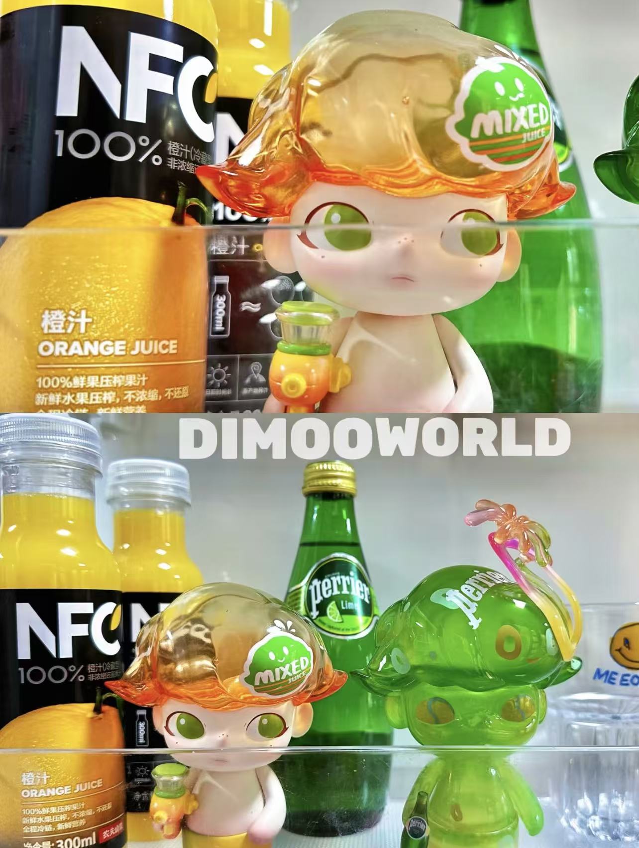 Dimoo×Perrier Handing Card & Dimoo Orange Juice Water Gun-Preorder