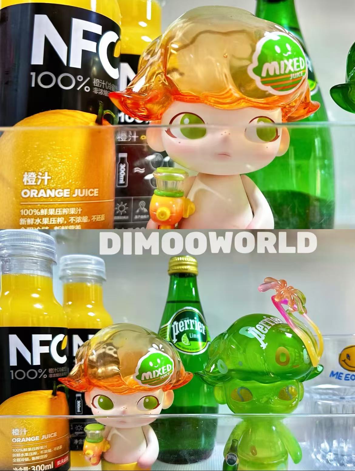 Dimoo×Perrier Handing Card & Dimoo Orange Juice Water Gun-Preorder