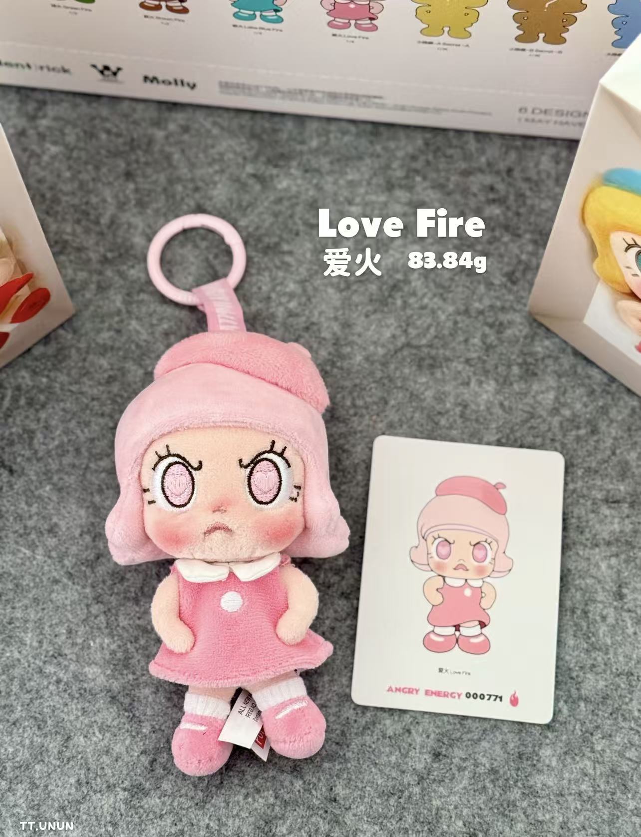 Angry Molly Heartfire Burst Plush Pendant-Preorder
