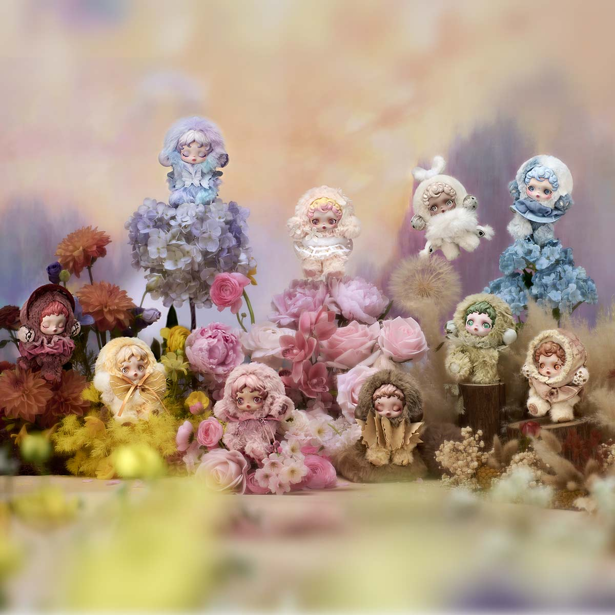 (Azi)SKULLPANDA Limpressionnisme Series Plush Doll-preorder
