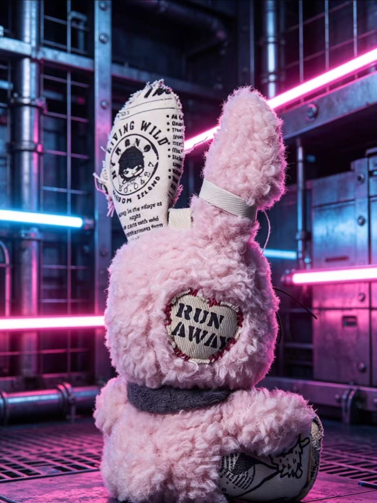 Hirono Rabbit Push Doll Keychain-preorder