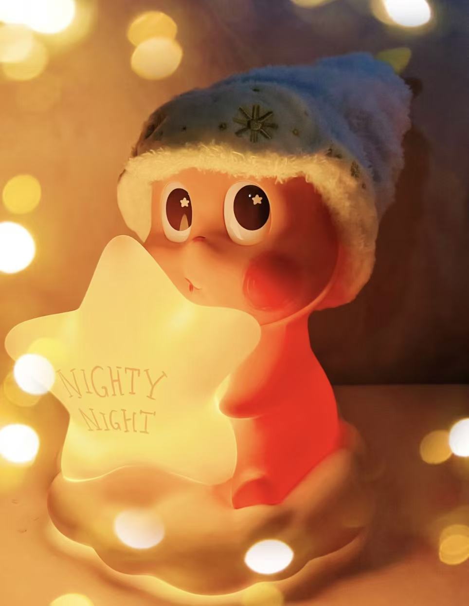 Twinkle twinkle Goodnight Pat-activated lamp
