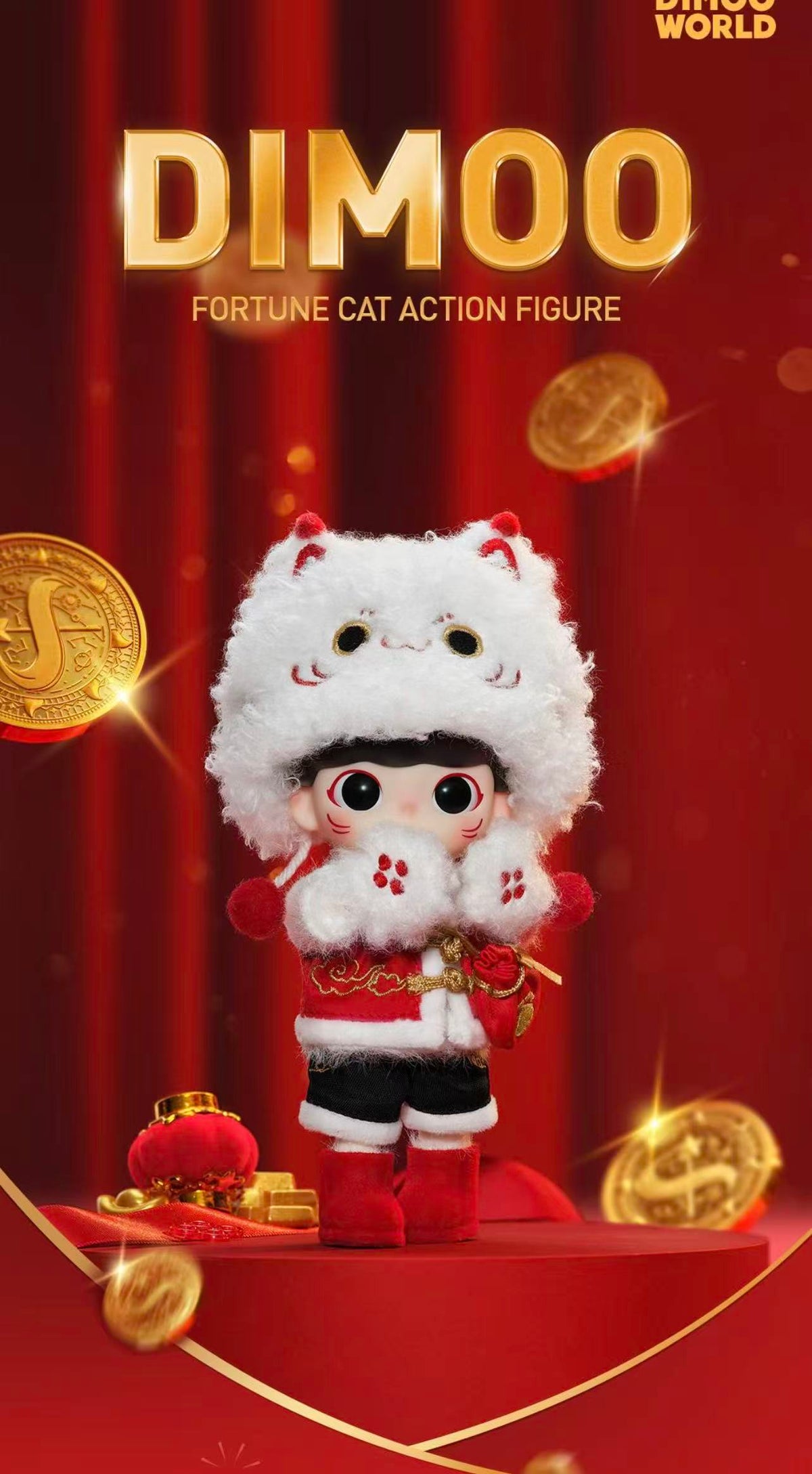 Dimoo Fortune cat action figure-preorder