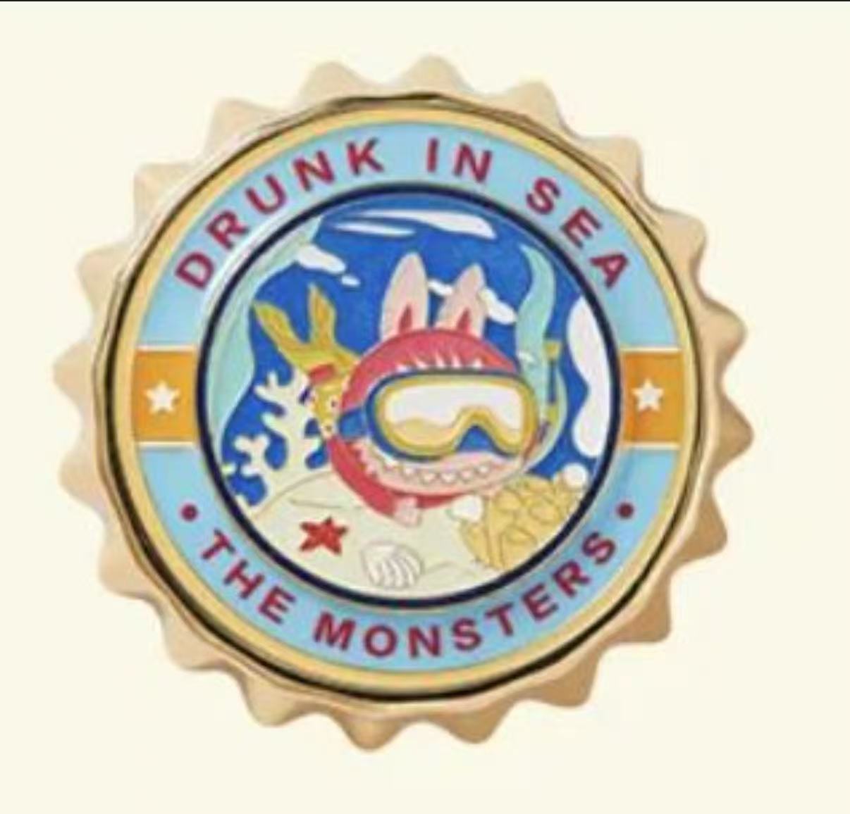 The Monsters Drunk in Sea Series Fridge Magnet-preorder