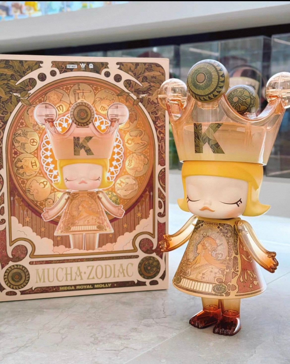 MEGA ROYAL MOLLY Mucha Zodiac 400%（open confirm）-Preorder