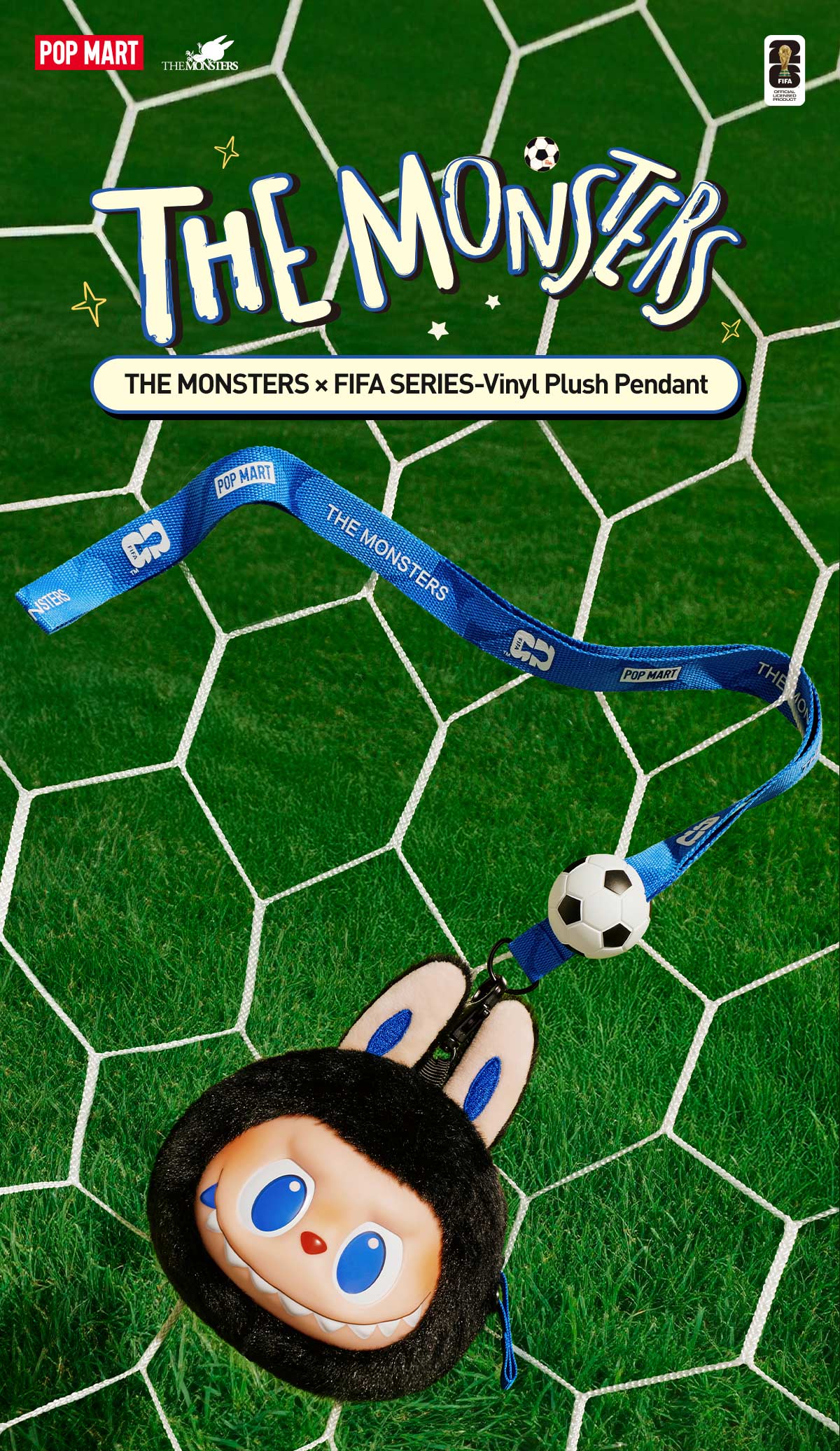 THE MONSTERS x FIFA SERIES-Vinyl Plush Pendant