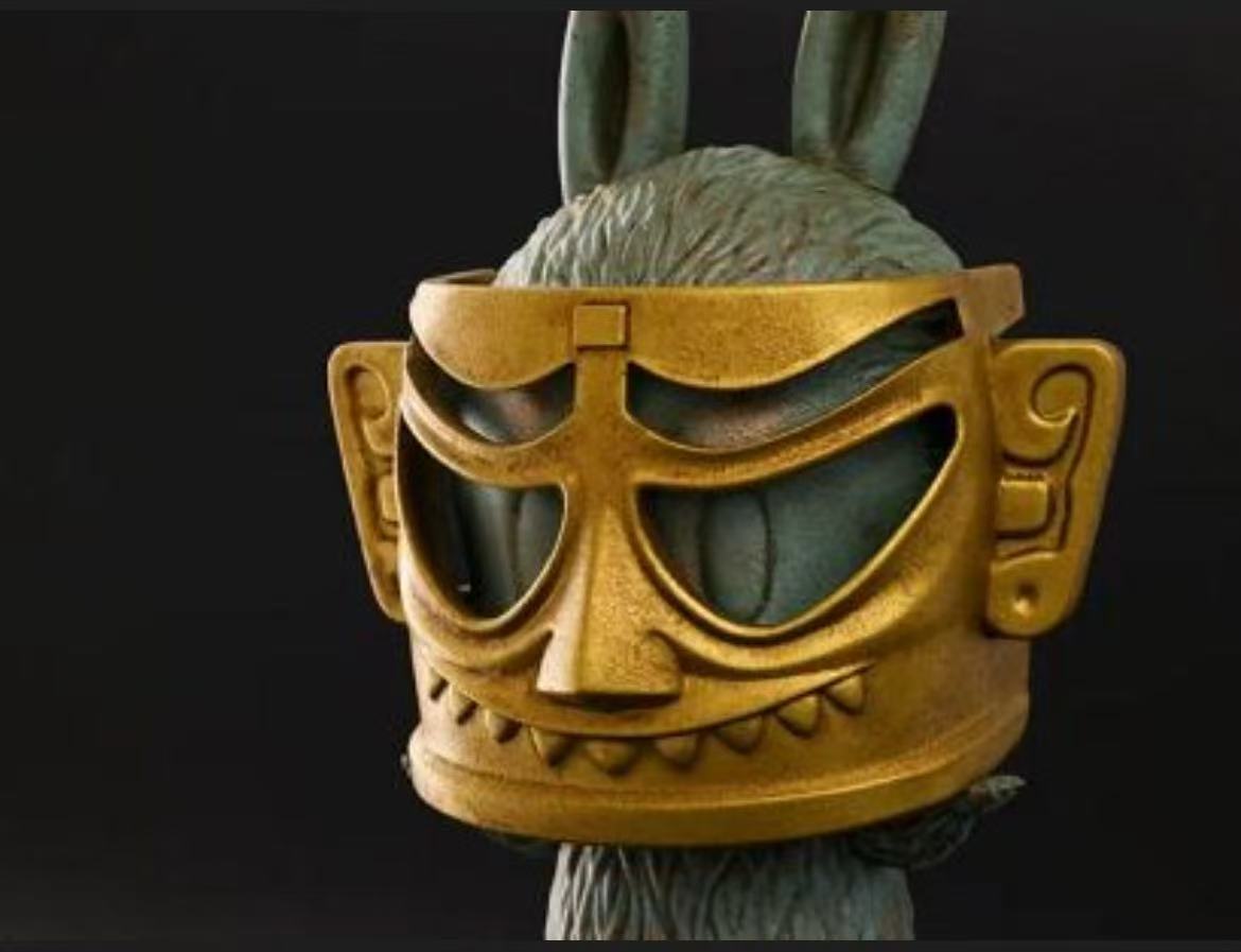 THE MONSTERS ZIMOMO  Sanxingdui Bronze Mask Art Toy-Preorder