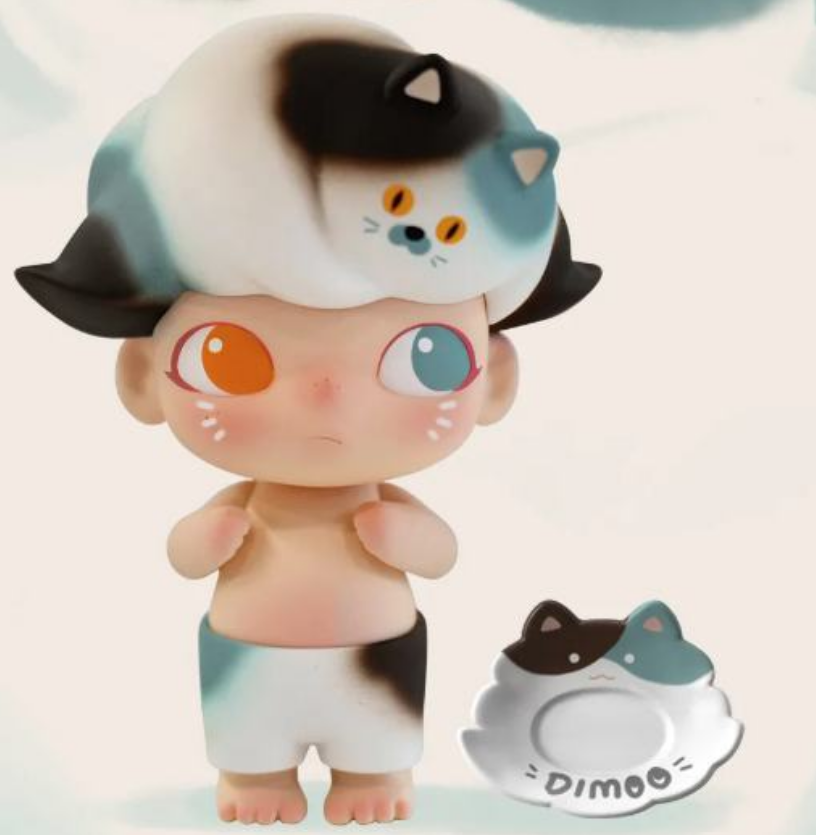 Dimoo world Blue Calico Figure