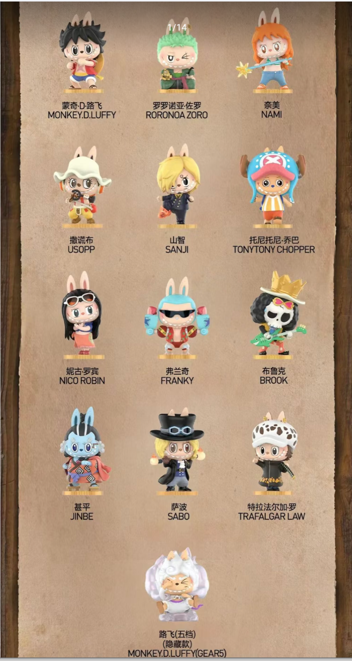 THE MONSTERS ×ONE PIECE Series figures