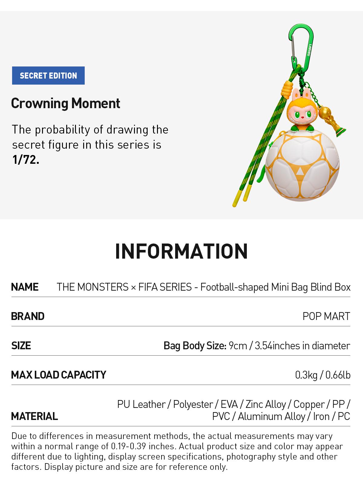 THE MONSTERS × FIFA SERIES - Football-shaped Mini Bag Blind Box