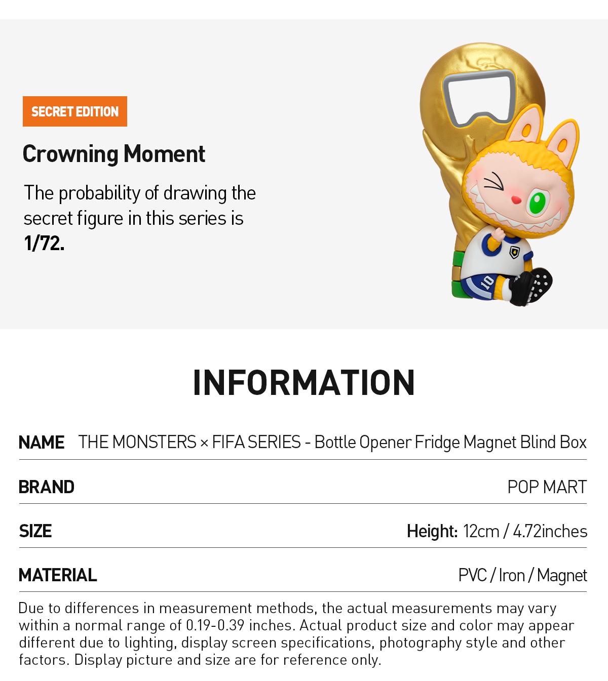THE MONSTERS x FIFA SERIES -Bottle Opener Fridge MagnetBlind Box